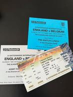 Ticket england vs belgie 99 met lunch, Verzenden, Zo goed als nieuw
