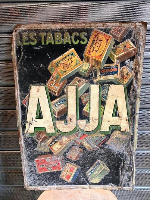 AJJA plaatmetaal/tôle, Collections, Marques & Objets publicitaires, Utilisé, Panneau publicitaire, Enlèvement ou Envoi