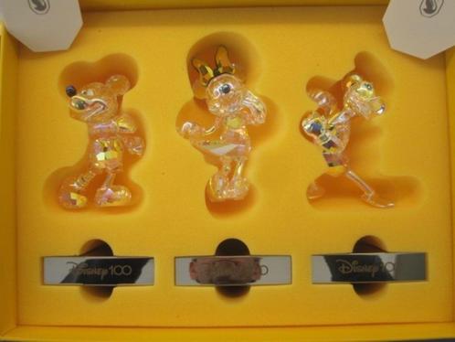 Swarovski Disney100-set Mickey,  Minnie en Donald, Collections, Swarovski, Neuf, Figurine, Enlèvement ou Envoi
