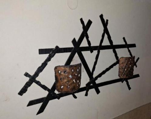 vintage brutalisme XXL wandlamp  60er, Verzamelen, Retro, Huis en Inrichting, Ophalen