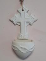 Bénitier en porcelaine biscuit - 19e Siècle, Enlèvement ou Envoi