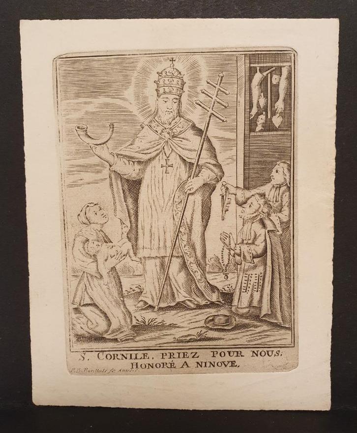 Sanctje S. Cornile Honoré à Ninove Ets/Gravure 1940 Heilige, Verzamelen, Bidprentjes en Rouwkaarten, Bidprentje, Verzenden