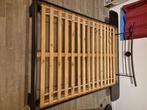 Bed, Huis en Inrichting, Slaapkamer | Bedden, Ophalen, Gebruikt, Zwart, 140 cm