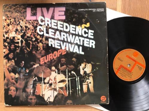 CREEDENCE CLEARWATER REVIVAL - Live in Europe (LP), CD & DVD, Vinyles | Rock, Utilisé, Pop rock, 12 pouces, Enlèvement ou Envoi