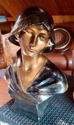 Buste van gepatineerd gips, Antiek en Kunst, Ophalen