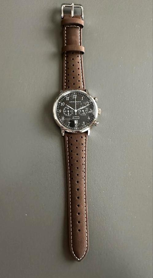 Armogan lederen horloge - NIEUW, Handtassen en Accessoires, Horloges | Heren, Nieuw, Ophalen of Verzenden