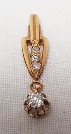 Bijou Art Déco Pendentif Diamant 18 kt, Avec pierre précieuse, Pendentif, Or, Enlèvement ou Envoi