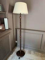 Antieken houten staande lamp, Huis en Inrichting, Lampen | Vloerlampen, Ophalen, Hout, Antiek, 150 tot 200 cm