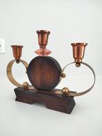 Art deco kandelaar brocante, Ophalen of Verzenden, Glas