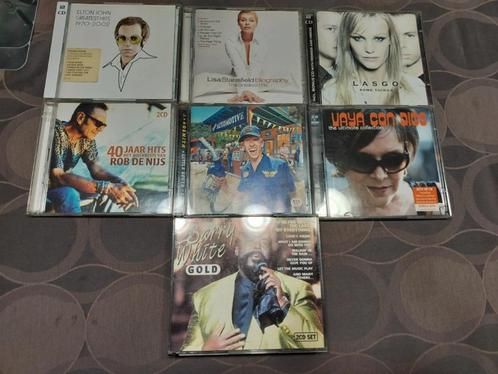 7 dubbele cd's - verschillende muziekgenres, Cd's en Dvd's, Cd's | Pop, Gebruikt, Ophalen of Verzenden
