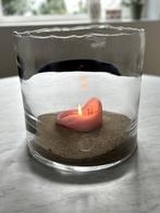 Vase en verre/lampe à vent, Maison & Meubles, Accessoires pour la Maison | Vases, Moins de 50 cm, Comme neuf, Verre, Enlèvement
