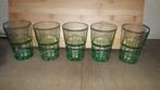 5 Verres Bacardi Vert Modèle 3, Comme neuf, Autres types, Enlèvement ou Envoi