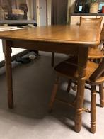 Eiken tafel met 4 stoelen, Antiek en Kunst, Ophalen