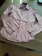 7 Camicie roze gestreept hemd - Slim fit - Medium, Kleding | Heren, Overhemden, 7Camicie, Ophalen of Verzenden, Halswijdte 39/40 (M)