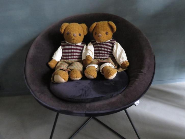 PROMOTIE: Handmade 2 vintage teddyberen, Antiek en Kunst, Curiosa en Brocante, Ophalen of Verzenden