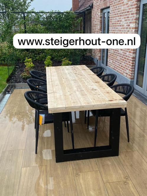 Mooie Steigerhouten Tuintafels – Perfect voor Elke Tuin!”, Tuin en Terras, Tuintafels, Nieuw, Hout, Ophalen of Verzenden