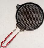 Lecreuset gietijzeren grillpan, Huis en Inrichting, Keuken | Potten en Pannen, Ophalen of Verzenden, Zo goed als nieuw, Gietijzer