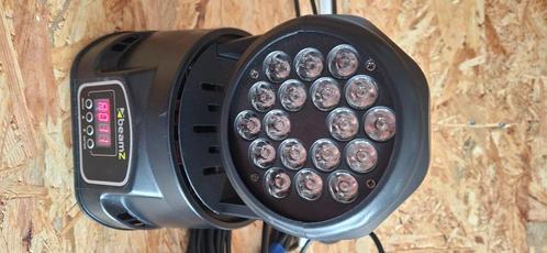 2x showtec kanjo spot 10 en 2x beamz mhl108mk2 moving heads, Muziek en Instrumenten, Licht en Laser, Zo goed als nieuw, Licht