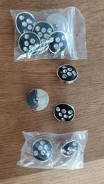 Lot de 10 boutons noir/argent/strass, Ophalen of Verzenden, Zo goed als nieuw