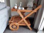 Tafel in teak - Venture - serveertafel, Huis en Inrichting, Tafels | Sidetables, Ophalen, 50 tot 100 cm, Teakhout, Rechthoekig