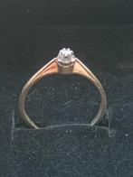 Solitair goud en diamant, Ophalen of Verzenden, Zo goed als nieuw, Goud, Goud