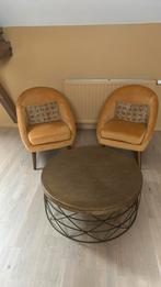 Paire de fauteuils avec table basse, Ophalen, Zo goed als nieuw, Twee