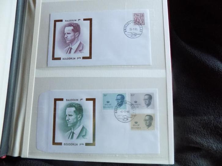 postzegel verzameling 1ste dag  afstempelingen, Postzegels en Munten, Postzegels | Europa | België, Gestempeld, 1e dag stempel