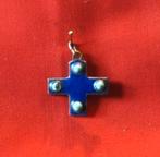 pendentif croix émaux (x2056), Enlèvement ou Envoi, Utilisé, Bleu, Autres matériaux