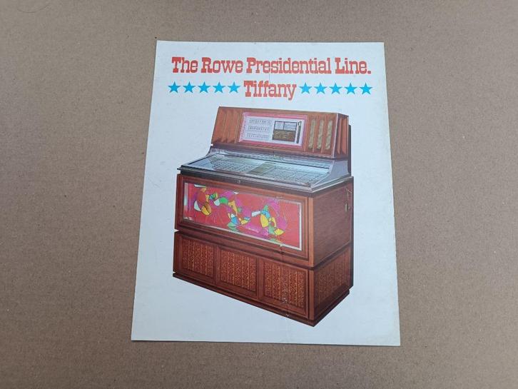 Flyer: Rowe-AMi MM5/ Tiffany (1971) jukebox, Verzamelen, Automaten | Jukeboxen, Ami, Verzenden