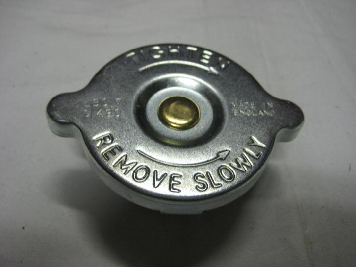 radiatordop incl rubber, 7 LBS Long Neck Klassieke Mini, Auto-onderdelen, Airco en Verwarming, Mini, Oldtimer onderdelen, Rover