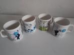 4 kuifjes tassen van 1980, Enlèvement, Tintin, Neuf, Ustensile
