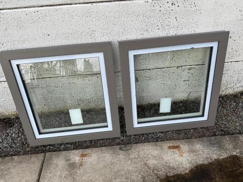 2 x PVC raam, Doe-het-zelf en Bouw, Glas en Ramen, Nieuw, Gevelraam of Ruit, 80 tot 120 cm, 80 tot 120 cm, Dubbelglas, Ophalen