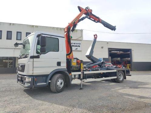 MAN TGL 12.250 Containersysteem met kraan Palfinger PK9001 +, Auto's, Vrachtwagens, Bedrijf, Te koop, MAN, Diesel, Euro 6, Automaat
