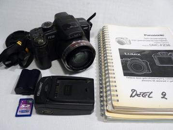 Panasonic Lumix FZ38, SD, accu, oplader, Leica lens beschikbaar voor biedingen