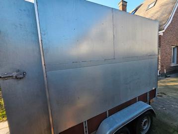 remorque fermée double essieux très bon état, Autos : Divers, Remorques, Enlèvement, Comme neuf