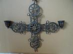 Croix antique avec chandeliers croix mystique pendentif 63cm, Enlèvement ou Envoi