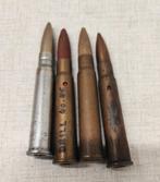 Set van 4 Engelse boorpatronen uit de Tweede Wereldoorlog, Ophalen of Verzenden, Landmacht, Hulzen of Bodemvondsten