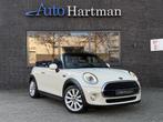 MINI Cooper Cabrio 1.5 Chili LEDER|LED|NAVI|STOELVERWARMING, Automaat, Zwart, Cabriolet, Wit