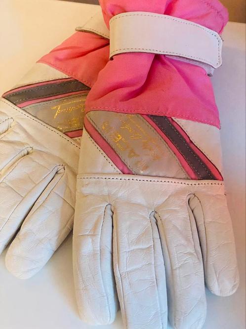 Vintage ski handschoenen leder en nylon gevoerd met wol, Kleding | Dames, Mutsen, Sjaals en Handschoenen, Handschoenen, Ophalen of Verzenden