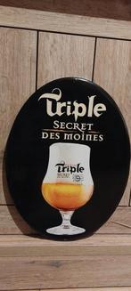 Reclamebord Triple Secret des Moines, Verzamelen, Ophalen of Verzenden, Nieuw