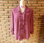 (36) -chemisier femme t.42 vieux rose - christian michel -, Christian michel, Maat 42/44 (L), Ophalen of Verzenden, Zo goed als nieuw