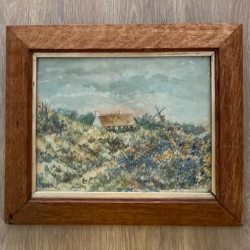 Schitterend aquarel schilderij van een landschap,  beschikbaar voor biedingen