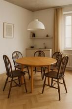 Set van 6 Windsor stoelen in iep, Brits circa 18de eeuw, Antiek en Kunst, Ophalen