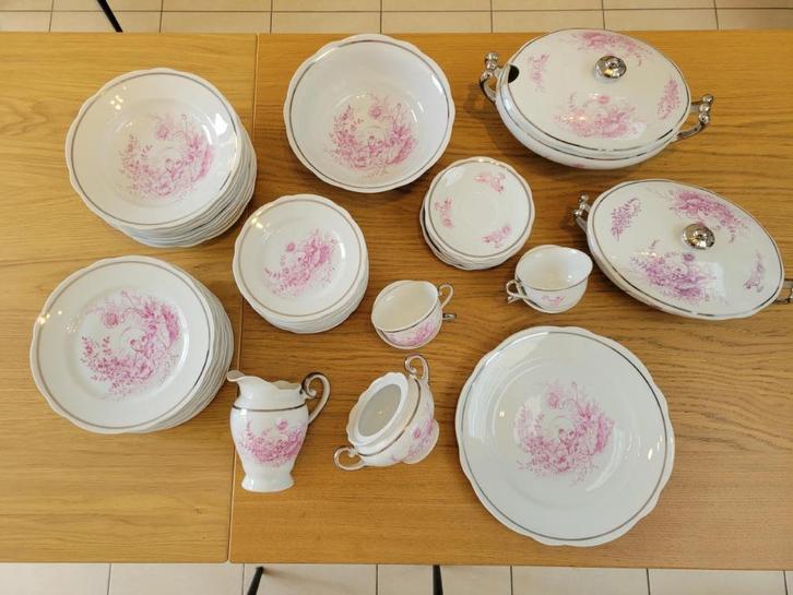 Service en porcelaine (RFH Czechoslovakia) (visible = dispo), Verzamelen, Porselein, Kristal en Bestek, Zo goed als nieuw, Compleet servies