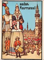 Aalst Karnaval 1975 boek Jos Ghysens Frans Wauters Carnaval, Collections, Collections Autre, Enlèvement, Utilisé