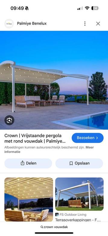 Terrasoverkapping beschikbaar voor biedingen