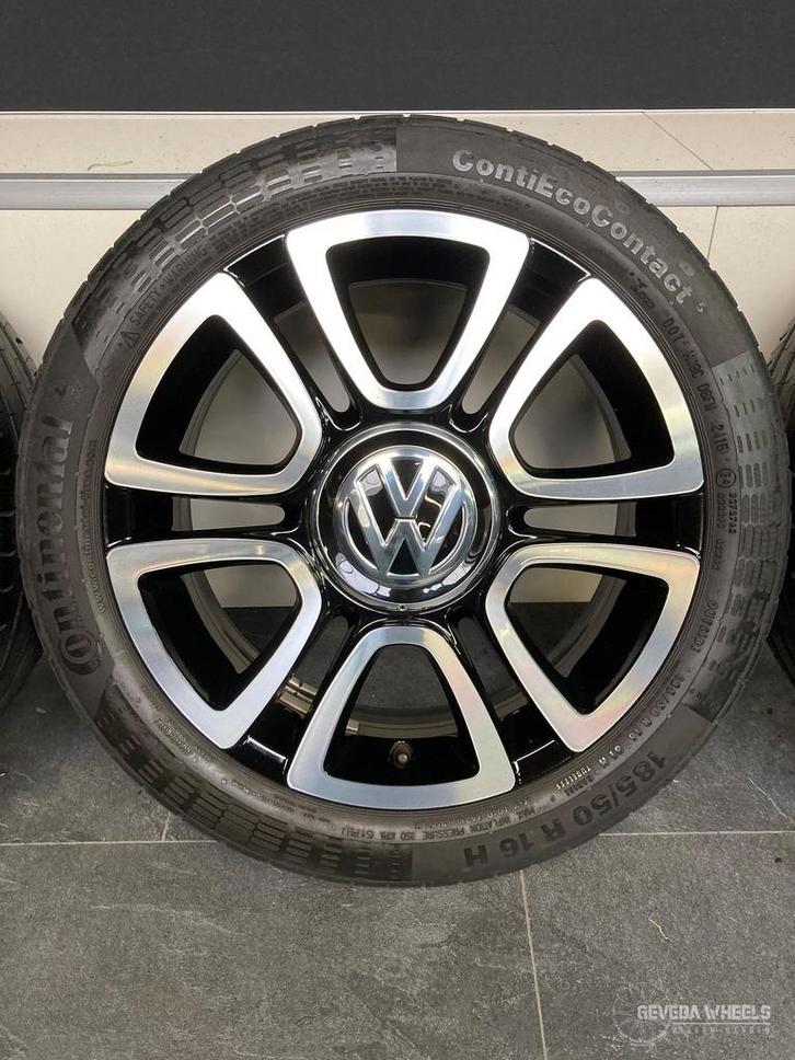16” originele Volkswagen Up Up! Velgen + banden 4x100 1S0601, Auto-onderdelen, Banden en Velgen, Banden en Velgen, Zomerbanden