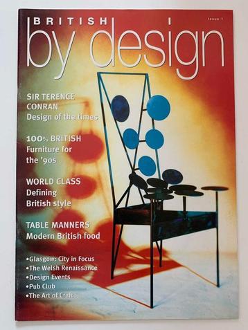 BRITISH BY DESIGN magazine Issue 1 *meubels food style NIEUW