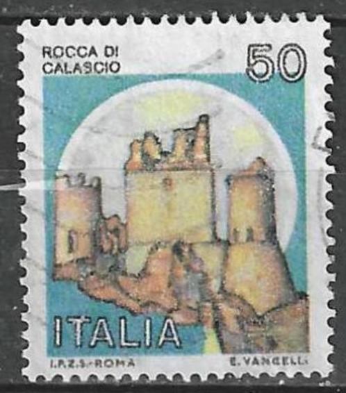 Italie 1980 - Yvert 1437 - Fort van Calascio - L'Aquila (ST), Postzegels en Munten, Postzegels | Europa | Italië, Gestempeld, Verzenden