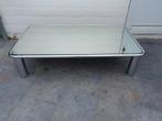 CASSINA SESANN GROTE SALON TAFEL CHROME SPIEGEL FRATTINI, Huis en Inrichting, Minder dan 50 cm, 150 tot 200 cm, Gebruikt, Rechthoekig